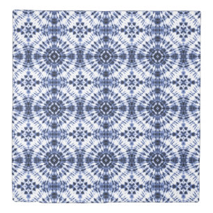 Dark Blue Tie Dye Pattern Duvet Cover