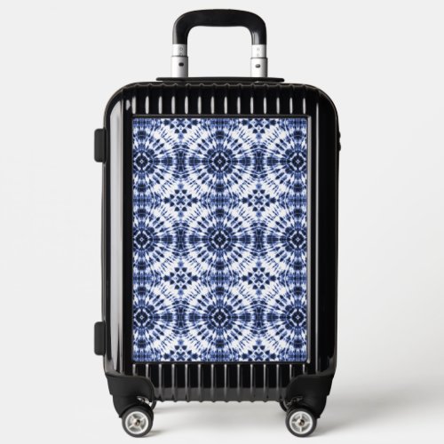Dark Blue Tie Dye Pattern Luggage