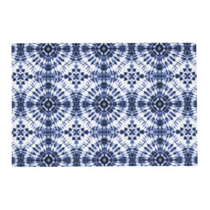 Dark Blue Tie Dye Pattern Placemat