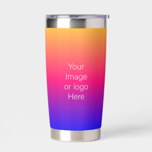 Dark Blue Traveler Gradient Personalize Insulated Tumbler