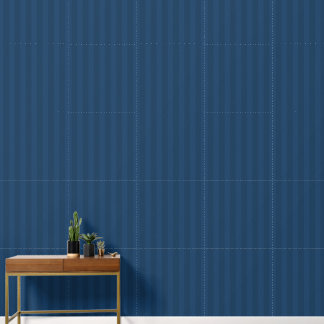 Dark Blue vertical stripes thick Wallpaper