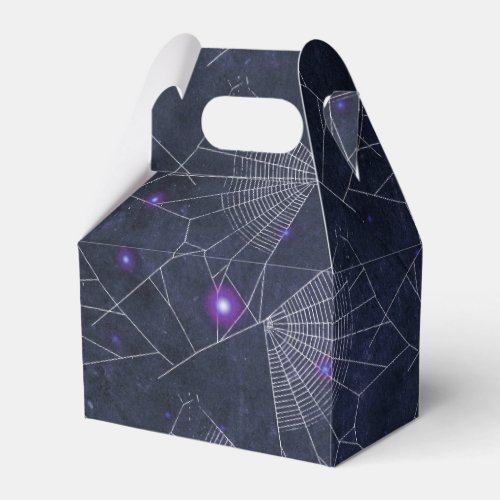 Dark Blue Vintage Grunge Halloween Favor Boxes