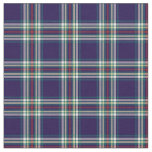 Dark Blue Vintage Plaid Fabric