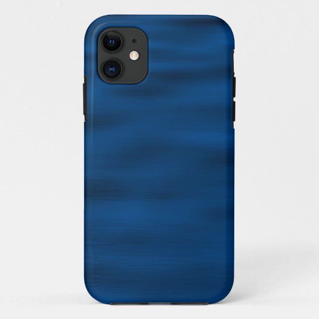 Dark Blue Water Ripples Case-Mate iPhone Case (Back)
