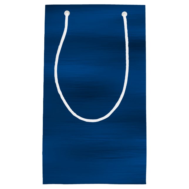 Dark Blue Water Ripples Small Gift Bag (Front)