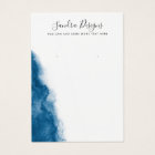 Dark blue watercolor earring display card