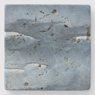 Dark blue watercolor stone coaster