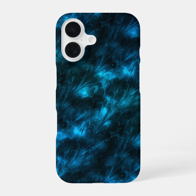 Dark Blue Wave Iphone Case (Back)