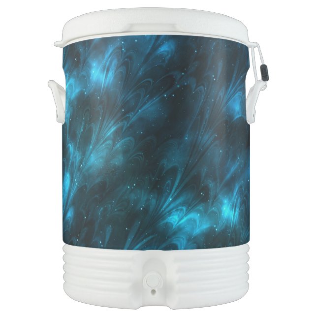 Dark Blue Waves Beverage Cooler (Front)