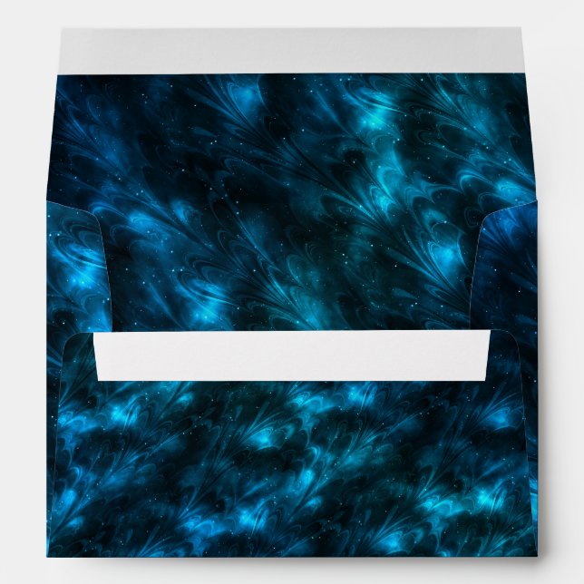 Dark Blue Waves Envelope (Back (Bottom))