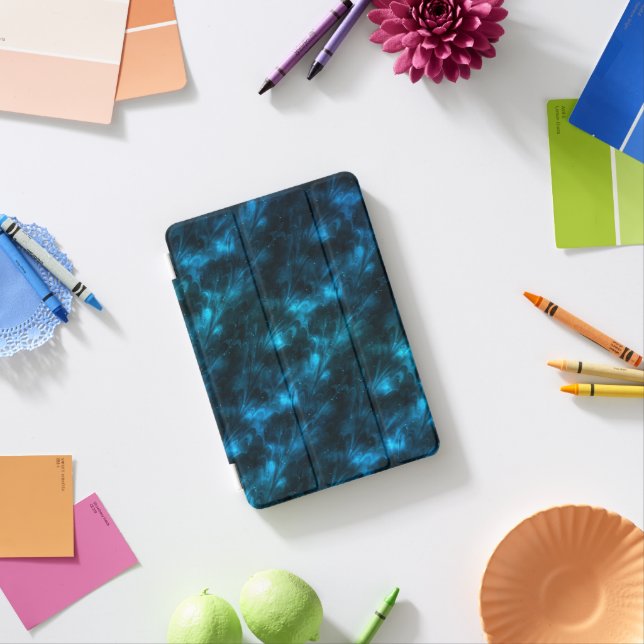 Dark Blue Waves iPad Mini Cover (In Situ)