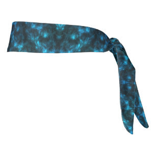 Dark Blue Waves Tie Headband
