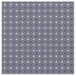 Dark Blue, white and slate gray dots Fabric