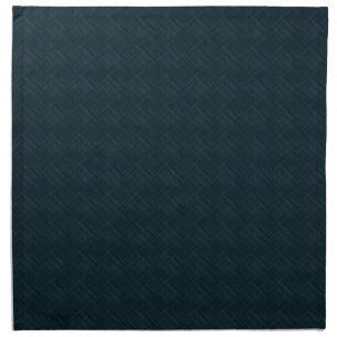 Dark Blue With Checkered Pinstripe Cloth Napkin