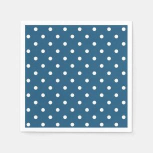 Dark Blue with Polka Dots Napkins