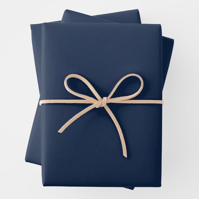Dark Blue Wrapping Paper Sheets (In situ)