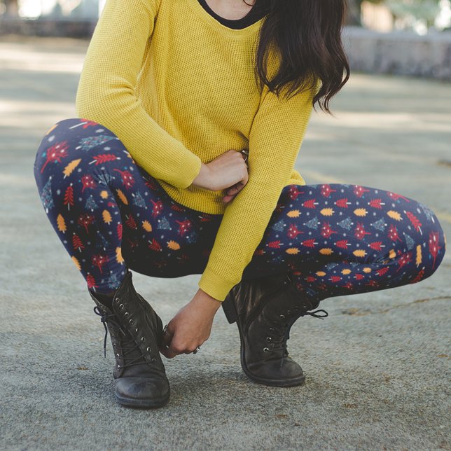 Dark Blue Xmas Trees Christmas Pajama Pants (Creator Uploaded)