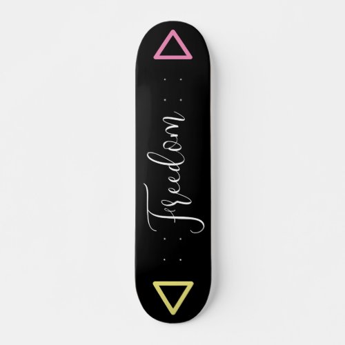 Dark Board Black Unisex Girly Personalized Skateboard