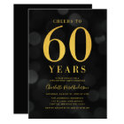 Dark Bokeh Gold Cheers To 21 Years Birthday Party Invitation | Zazzle.com