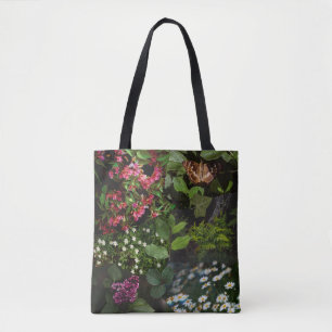 Dark Botanical Woodland Dreams Collage Two-Sided Tote Bag
