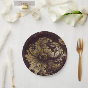 Dark Boudoir Paper Plates
