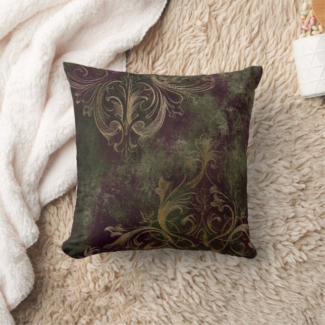 Dark Boudoir Throw Pillow (Blanket)