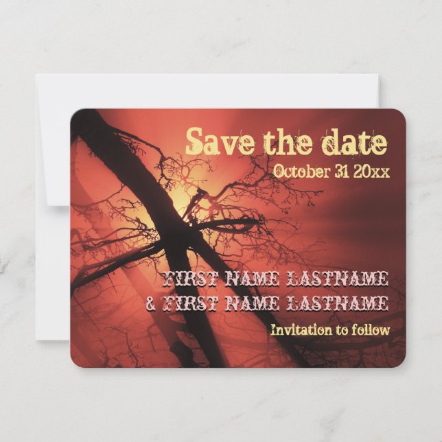 Dark Branches Save the Date (Front)