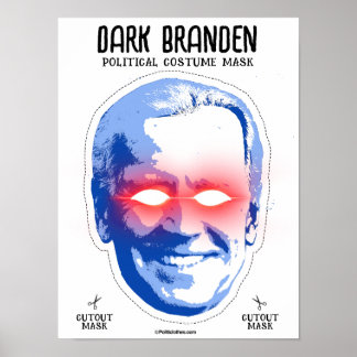 Dark Branden Costume Mask Poster