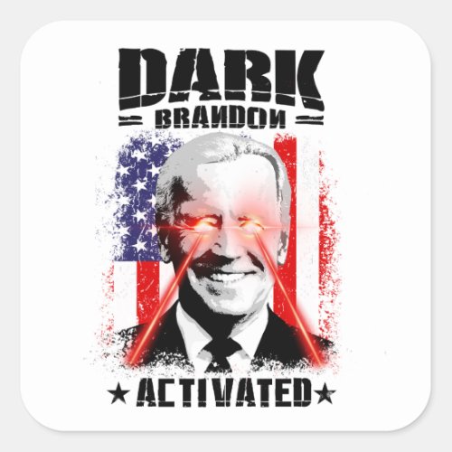 Dark Brandon Activated Square Sticker