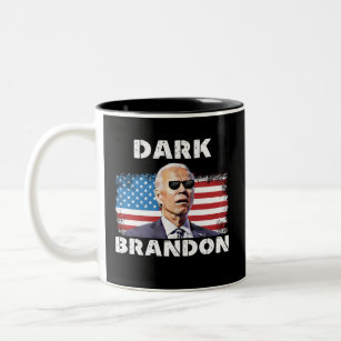 Dark Brandon, Anti Biden Republican Gifts, America Two-Tone Coffee Mug
