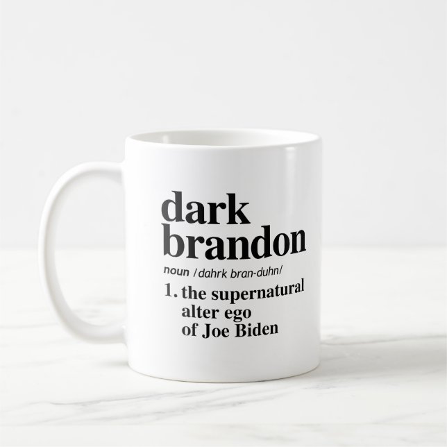 Dark Brandon Definition Coffee Mug (Left)