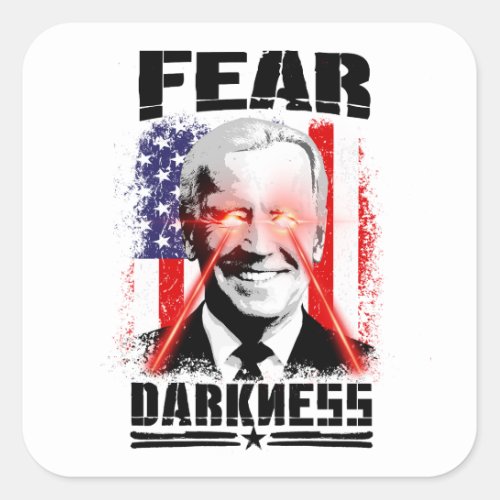 Dark Brandon Fear Darkness Square Sticker