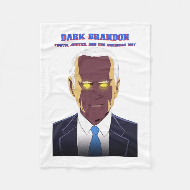 Dark Brandon Fleece Blanket (Front)