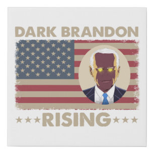 Dark Brandon Funny Joe Biden Meme Faux Canvas Print