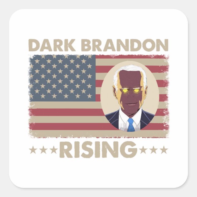 Dark Brandon Funny Joe Biden Meme  Square Sticker (Front)