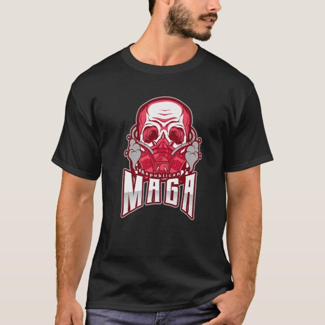 Dark Brandon Halloween Costume Scary Trump MAGA F- T-Shirt (Front)