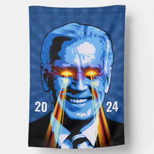 Dark Brandon joe Biden 2024 funny anti MAGA House Flag