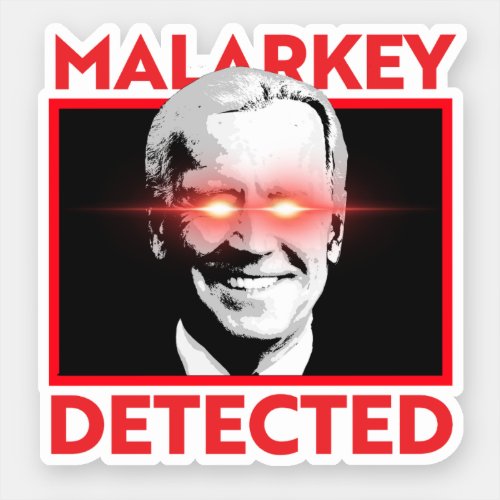Dark Brandon Malarkey Detected Sticker