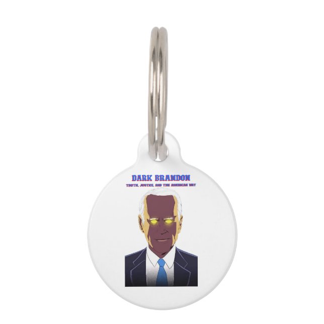 Dark Brandon Pet ID Tag (Front)