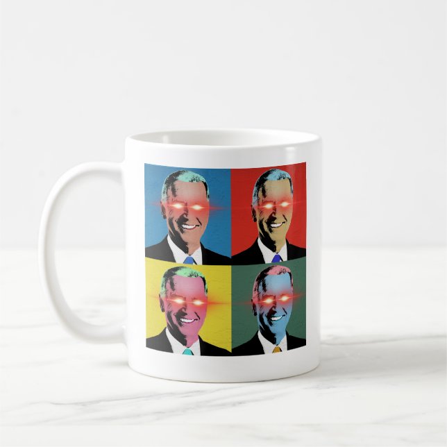 Dark Brandon Pop Art Coffee Mug (Left)
