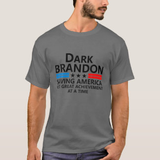 Dark Brandon Pro Biden Saving America USA Flag Ach T-Shirt