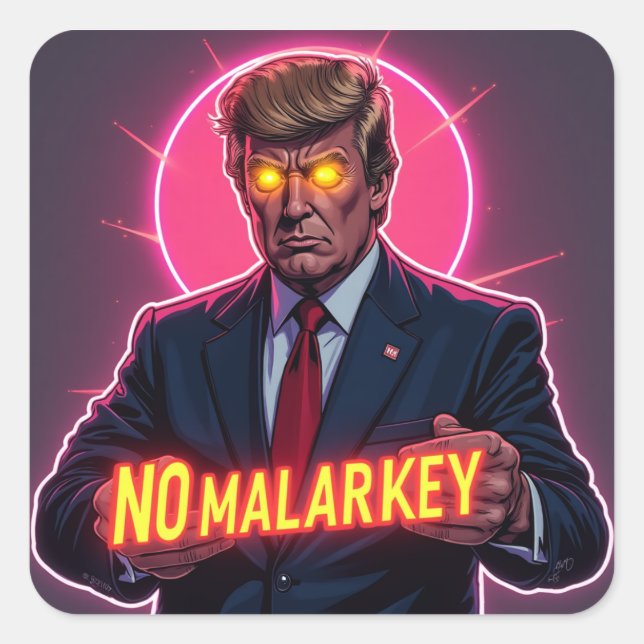 Dark Brandon Rising: No More Malarkey Sticker (Front)