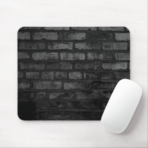 Dark Brick Wall Background Mouse Pad
