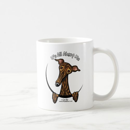 Dark Brindle Greyhound IAAM Coffee Mug