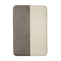 Baroque Pearl Grey Bath Mat, Modern Abstract Grey Pattern, Bath