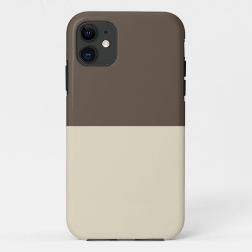 Dark Brown and Pearl iPhone 11 Case