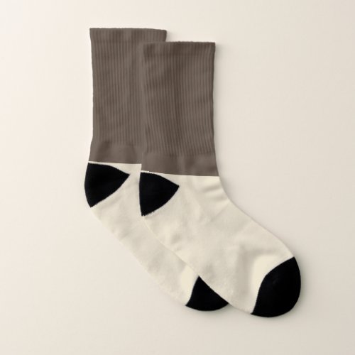 Dark Brown and Pearl Socks