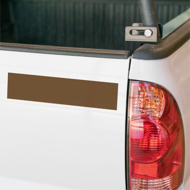 Dark Brown Bumper Sticker (On Truck)