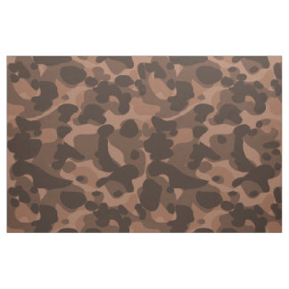 Dark Brown Camo Camouflage Pattern Cool Stylish Fabric