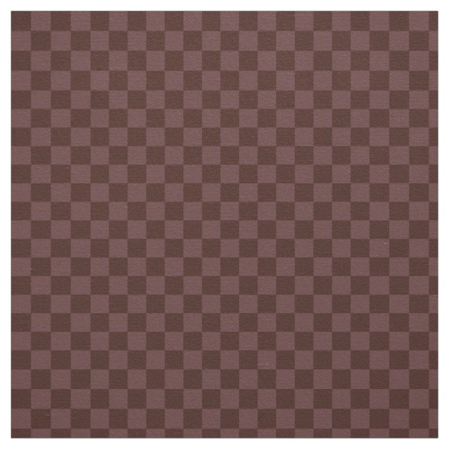 Dark Brown Checkerboard Fabric (Swatch)